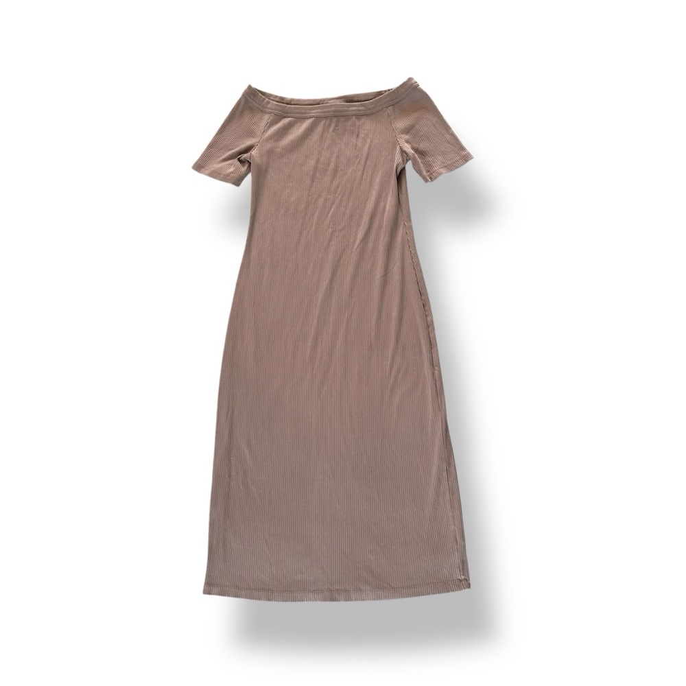 [Universal Thread] Off-Shoulder Brown Midi Dress